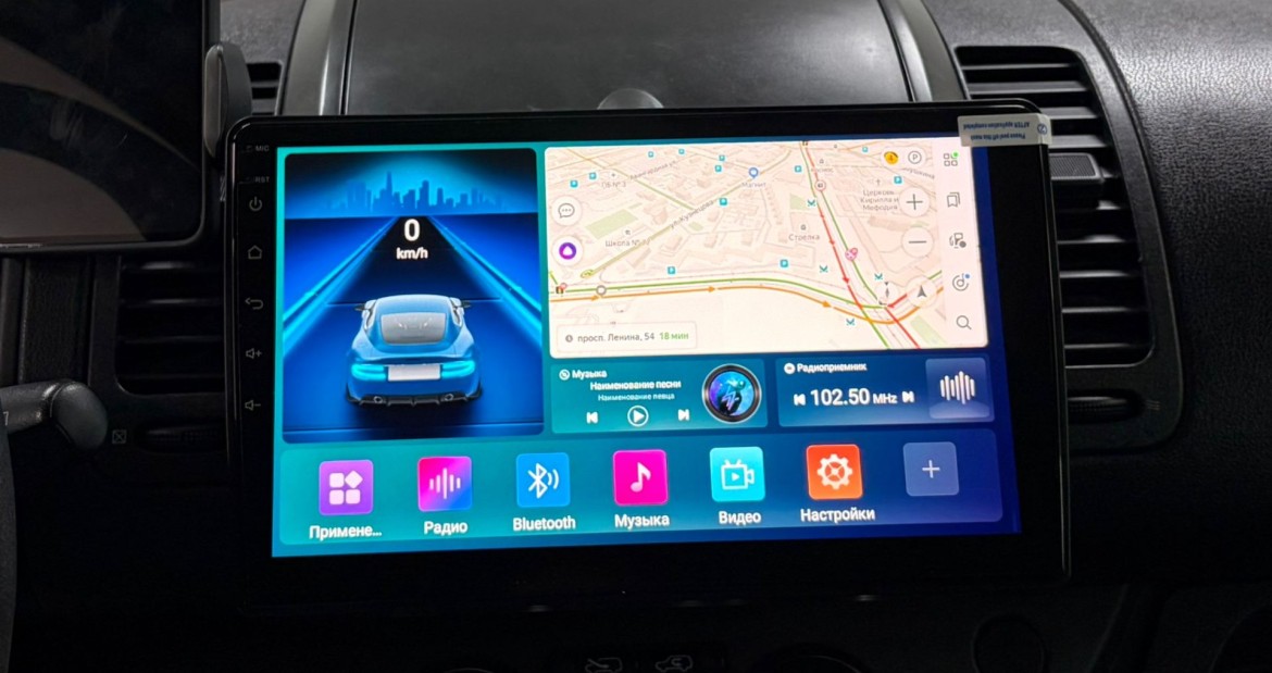 Установили Андроид магнитолу на Nissan Note 1 поколения. Android магнитолы от D-audio